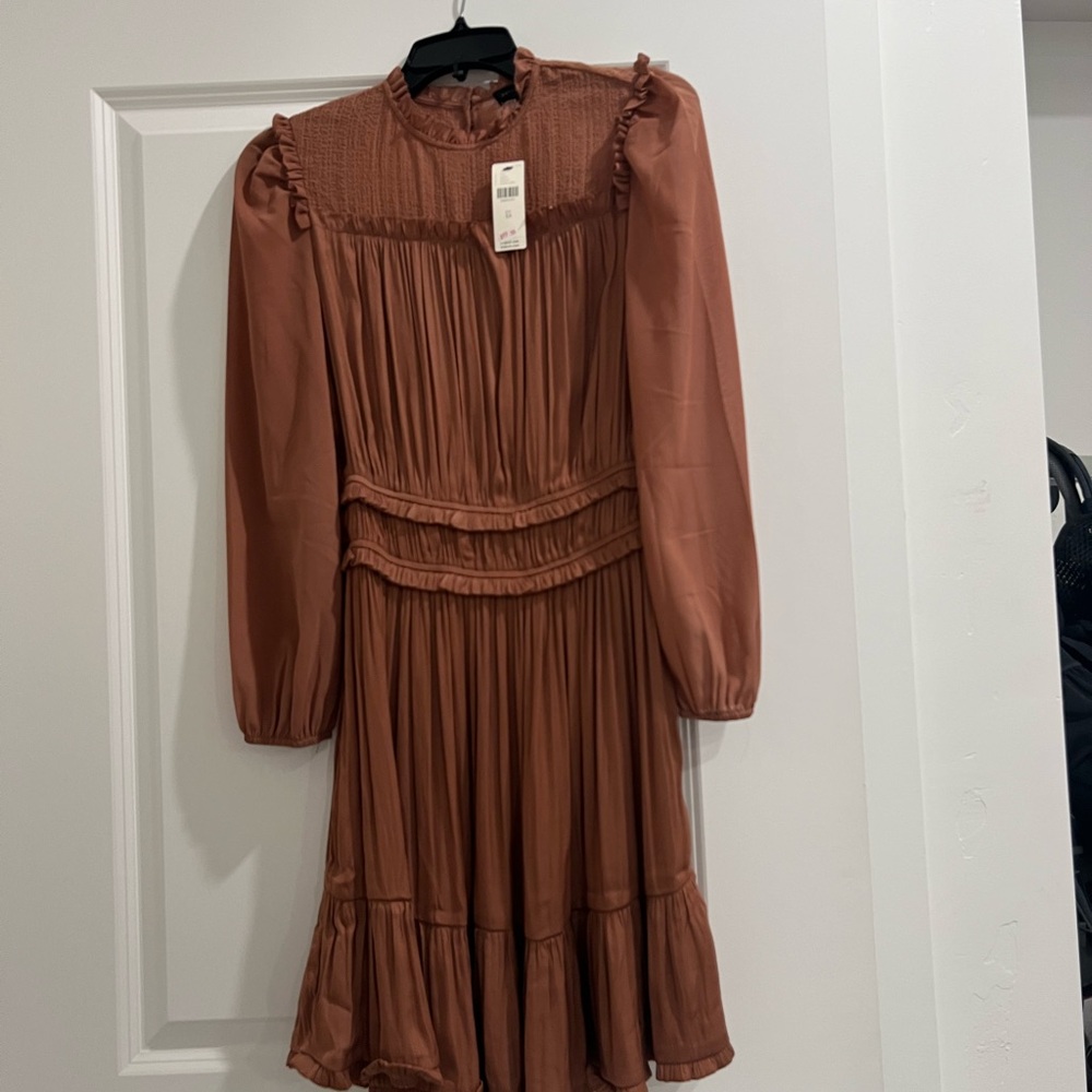 Anthropologie Ruffled Mini Dress